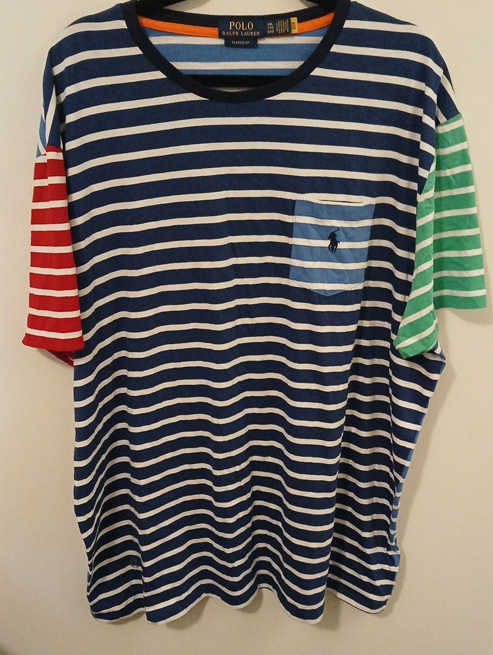 Polo Ralph Lauren Blue Label Men Striped Classic Fit Tee Multicolor XXL
